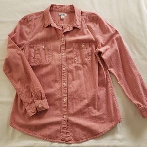 Old Navy red(ish) chambray shirt